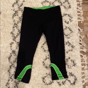 Black and green leggings